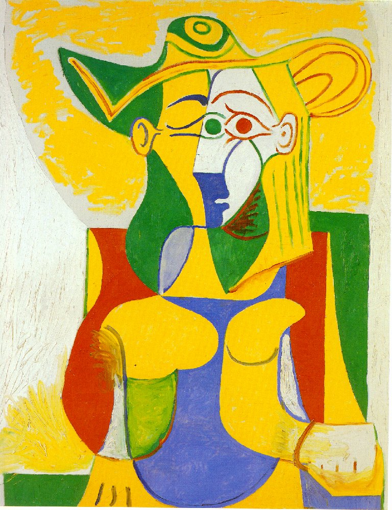 Picasso Woman sitting in an armchair 1962